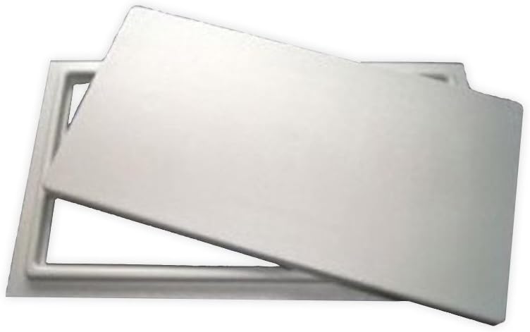 Non-Louvered Crawl Space Access Door 12" H ร 32" W โ UV-Stabilized ABS Plastic, Encapsulation Seal, Surface Mount | Crawl Space Door Systems (White)