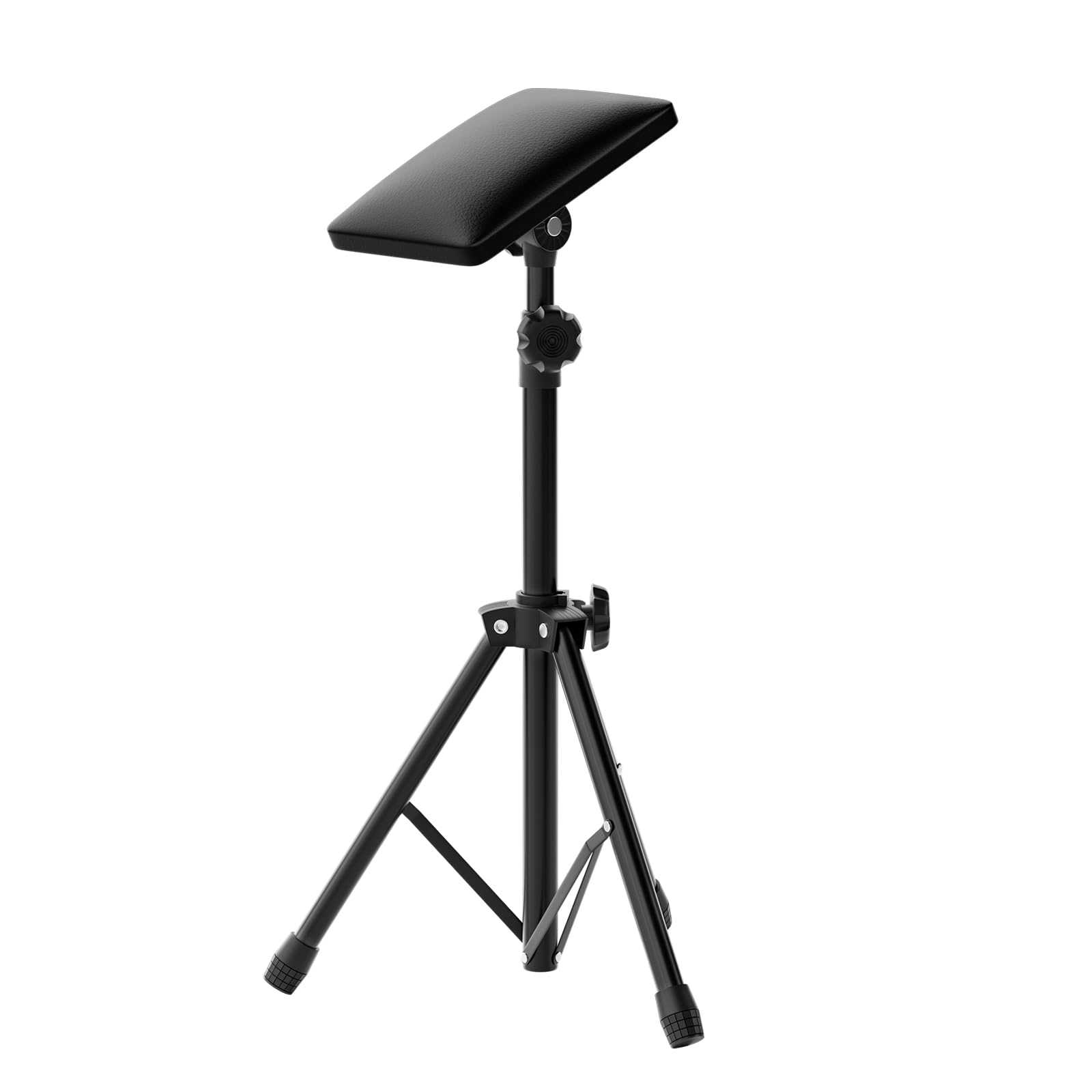 Wormhole Tattoo Arm Rest, Tattoo Chair for client, Tattoo Armrest Stand Tripod, 180° Rotation Adjustable Height and Tilt, Thicken Soft Sponge Pad 8.66