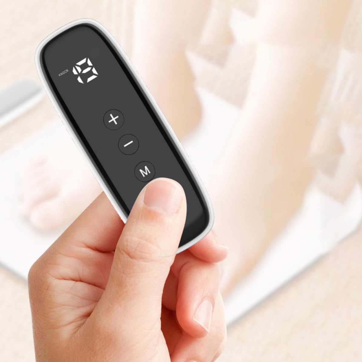 Tragbare Fußmassagematte mit 360° Massage, Leicht, Schwarz