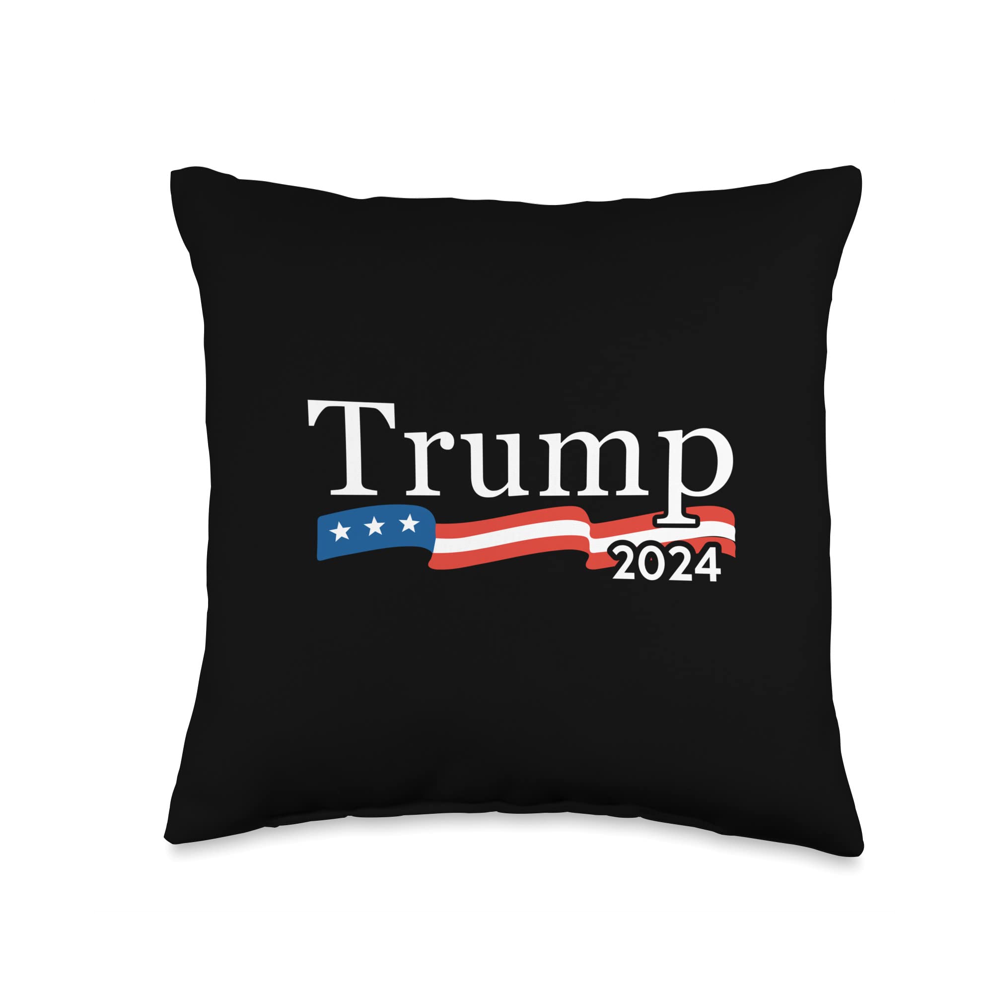Politicz Trump 2024 for President Throw Pillow, 16x16, Multicolor