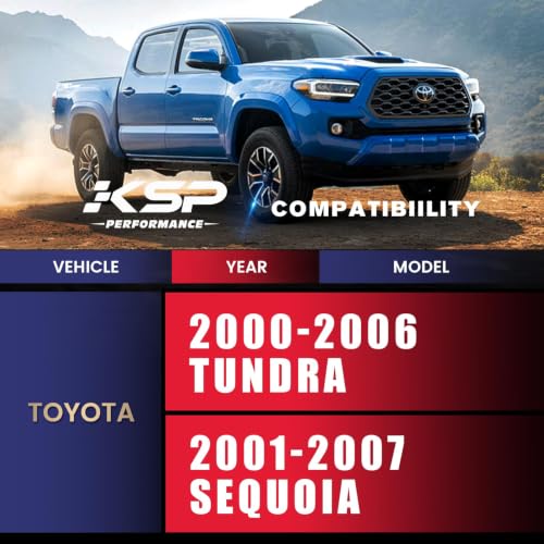 Image of KSP Upper Control Arm for Tundra Sequoia, 2-4 inchFront Control Arms Compatible With Toyota Tundra 2000-2006&Sequoia 2001-2007, Aftermarket Adjustable Control arms Replacement for Factory /Stock A-arms