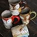 Imagen de JIUJ búho taza taza creativa cerámica búho taza retro pareja taza café taza