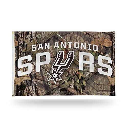 Rico Industries NBA San Antonio Spurs Camo 3 x 5 Banner Flag 3 x 5 Banner Flag Single Sided - Indoor or Outdoor - Home Dcor