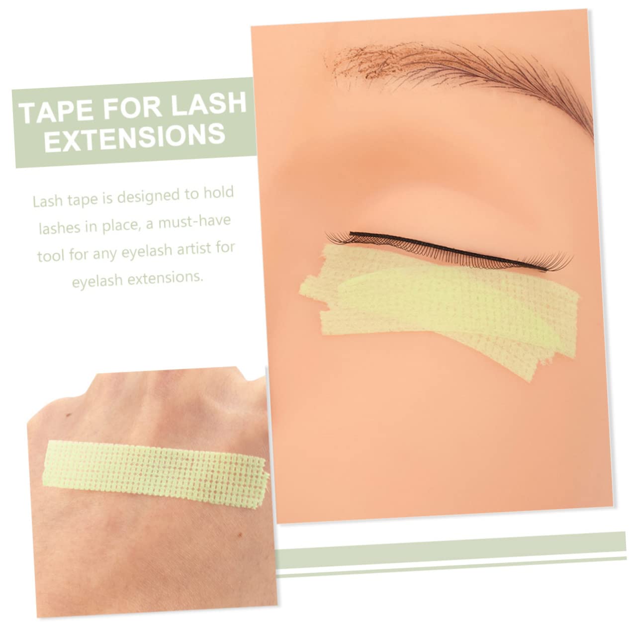 MUSISALY 20 Rolls Lash Extension Tape 9 Meter/roll Soft Non-woven Lash Glue Tape for Easy Application