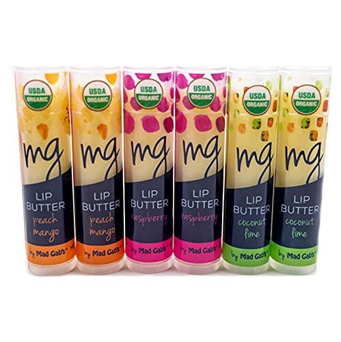 MG Signature by Mad Gab's Natural and Organic 6 Piece Lip Butter Gift Set