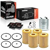 A-Premium Fuel Filter and Engine Oil Filter Compatible with Mercedes-Benz E320, E350, Sprinter 2500