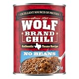 Wolf Brand Chili Without Beans, Packed with Protein, 15 Ounce