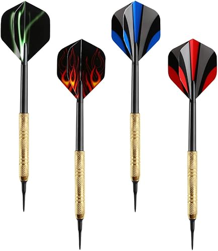 Miniatura 2 de Accmor Juego de 12 dardos de punta de plástico, punta suave, dardos de punta de plástico de 0.55 onzas, adjunta 36 puntas de repuesto extra negras