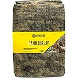 Hunters Specialties Camo Burlap - Hunting Durable Lightweight Quiet Realistic Concealment Camouflage Material for Treestands, Blinds, Realtree Edge, 54' x12'