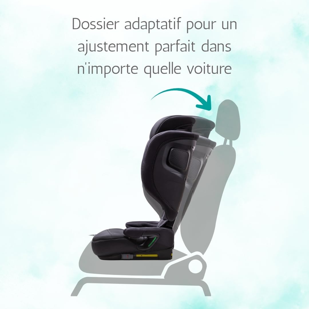 Urban Kanga Wallaroo Up Siège Auto Pliable 100-150 cm ISOFIX | i-Size R129, compact, léger 5 kg, dès 100 cm env. 3,5 à 12 ans