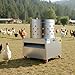 VEVOR Chicken Plucker Machine, 23.6 in Drum, 2200W & 240RPM Electric Chicken Plucking Machine with 119 Soft Fingers & Transport Wheels, Stainless Steel Feather Remover for Processing 2-4 Chicks Once