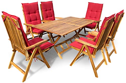 GRASEKAMP Gartenbank Belmonte 160 Cm Aus Akazienholz – 3-sitzig, Natur, Für Garten & Park
