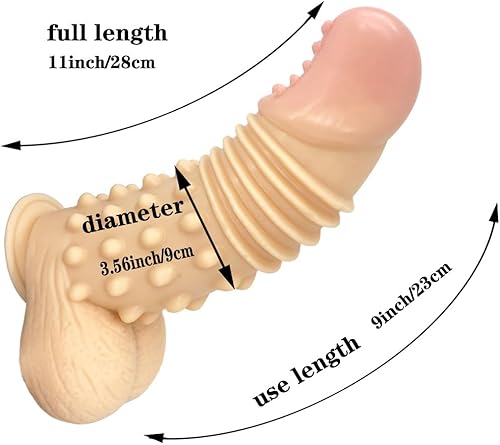 Miniatura 3 de Consolador realista de los 28CM*9CM con el juguete sexual adulto del pene de la ventosa, consoladores anales del monstruo gigante del punto G
