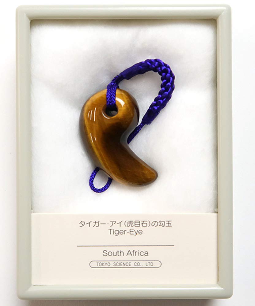 Amazon | SCIENCE 勾玉（まがたま、曲玉、句珠）根付紐 タイガー・アイ
