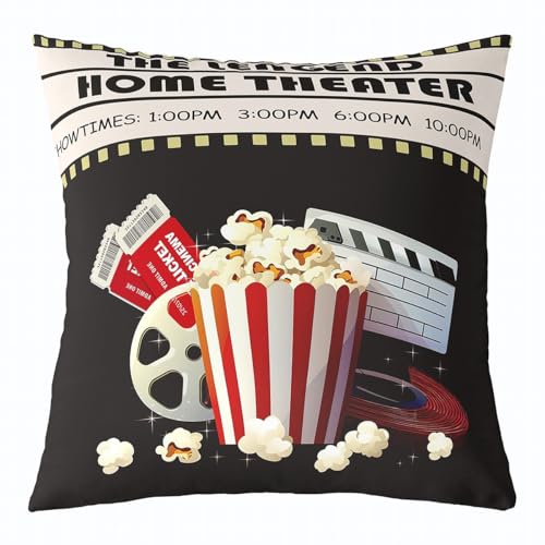 Feelyou Set of 4 Vintage Cinema Throw Pillow Covers, Movie