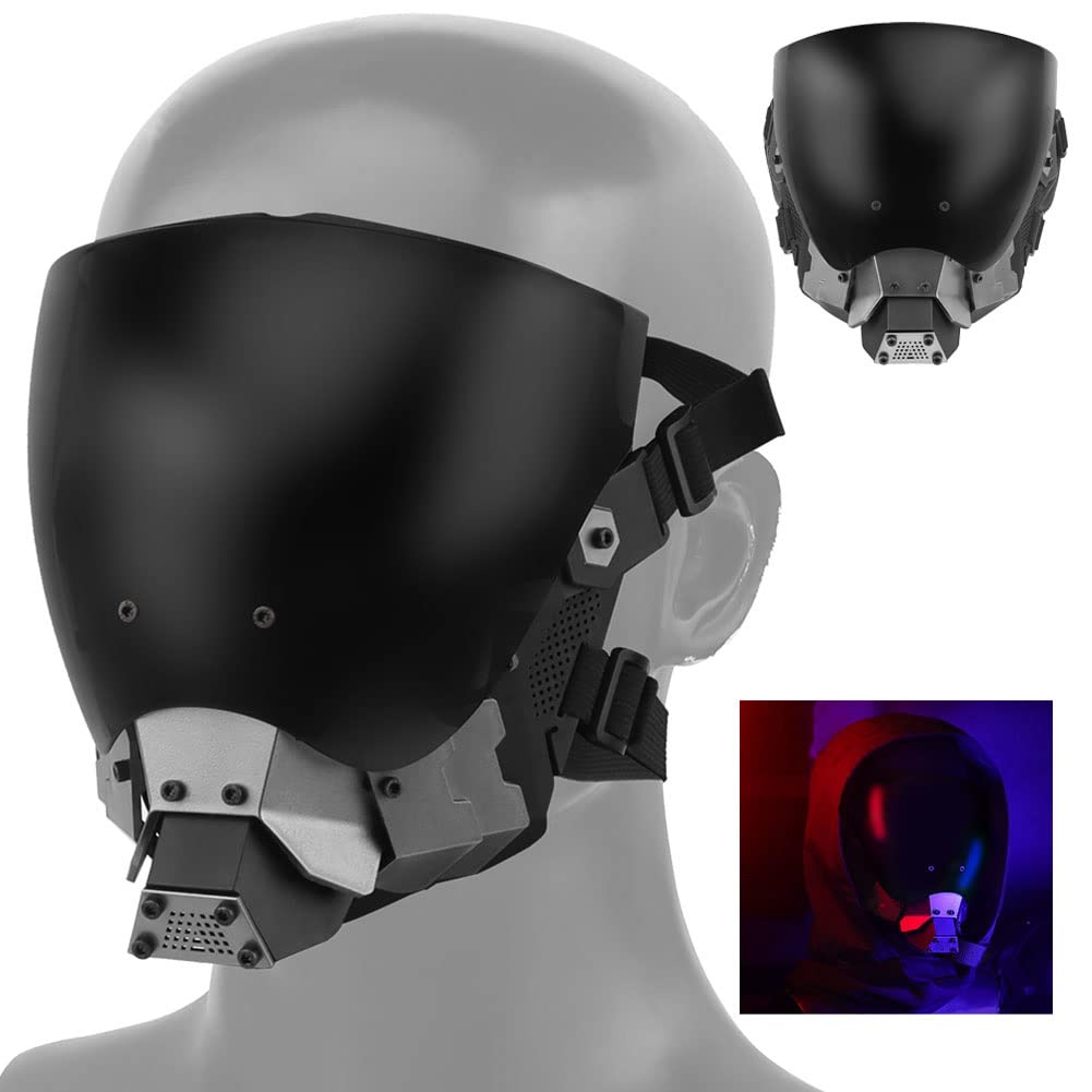 Tactical Punk Mask, Anti-Fog Cosplay Halloween Mask Airsoft Paintball Full Face Mask, Party Cosplay Costume Accessory