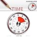 60 Minutes Kitchen Timer Mechanical Countdown Magnetic Cooking Timer Alarm Clock for Kids Teacher Classroom Toilet Homework Meeting, No Battery Required, Time Management Tool (Red)