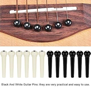 LYTIVAGEN Lot de 15 Goupilles de Chevalet de Guitare, 12 Chevilles pour Guitares en Plastique + 1 Chevilles Extracteur… – Image 3