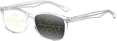 Miniatura 8 de Gafas de lectura progresivas hombres y mujeres TR90 Soft Square Photochromic Anti-UV Lens Gafas de lectura