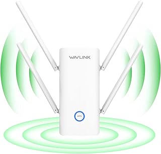 WAVLINK WiFi Extender AX1800 Dual Band WiFi Signal Booster,Coverage Up to 2500 Sq.ft and 96 Devices,WiFi Range Extender with Gigabit Ethernet Port,Wall Plug Design,Support Router/AP/Repeater Mode