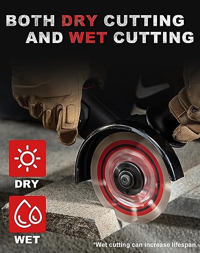 EZARC Diamond Cutting Discs, 3-Pack Diamond Blades for Stone Granite, Concrete, Porcelain, Ceramic, Marble Tile - Image 2