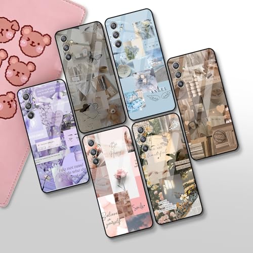 Image of COLORflow Back Cover Compatible with Samsung Galaxy A34 5G | Aesthetic Color Customized | Shockproof TPU Bumper with Camera Protection Back Cover Compatible with Samsung Galaxy A34 5G