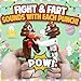 Kamhi World Farting Poop Pen with Punching Arms - Easter Basket Stuffers, Silly Gag Gift & Interactive Toy Makes Funny Fart & Action Sound with Every Punch (Karate)