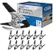 Lot of 12 - 6" inch Spring Clamp Large Super Heavy Duty Spring Metal Black - 3 inch Jaw opening