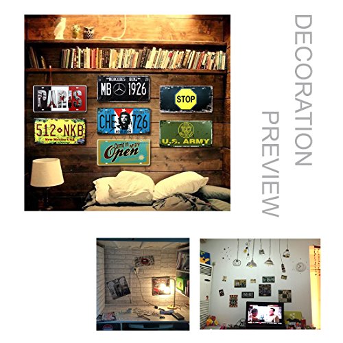 6x12 Inches Vintage Feel Rustic Home,Bathroom and Bar Wall Decor Car Vehicle License Plate Souvenir Metal Tin Sign Plaque (Delaware PC145659)
