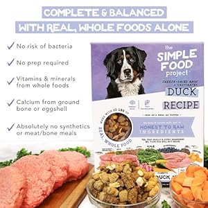 Easy Meals Challenge – Duck Recipe – Freeze Dried Uncooked Meals for Canine – 24oz