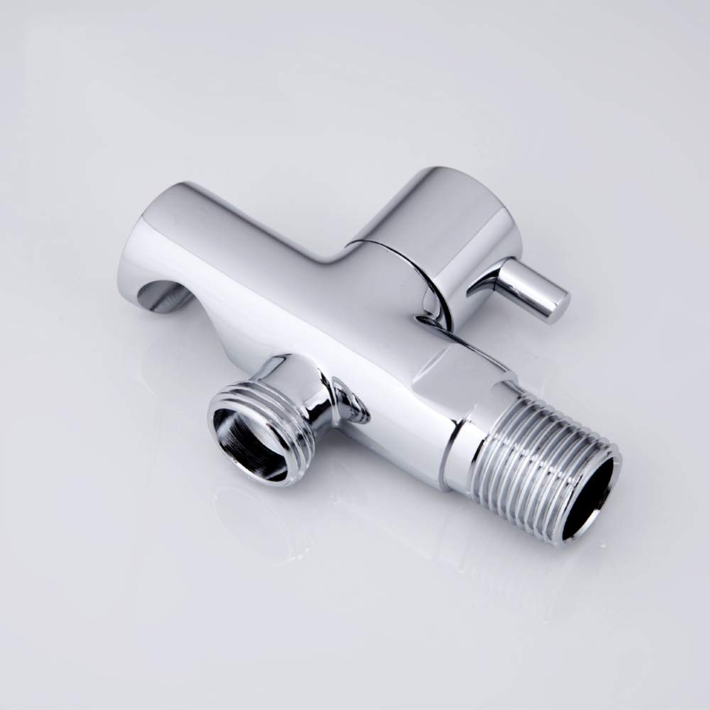 Spruzzatore per Bidet Cromato Spruzzatore per WC in Ottone Rubinetto per doccetta cilindrico ad Acqua Fredda Singola Interruttore da 90 Gradi per l'igiene Personale o Il Bagno degli Animali