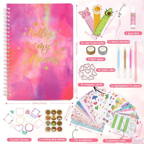 Kit Diario DIY para Niñas con 58+ Piezas miniatura 4
