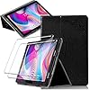 HYMY Hülle für Blackview TAB 10 Pro + 2 Pcs Schutzfolie Glass für Blackview TAB 10 Pro (10.1″) hülle – Flip Case Cover Schutzhülle Schutzfolie Glass-Black