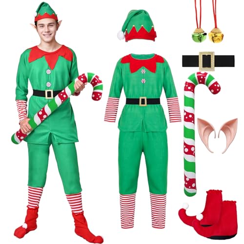 Matreeglam Weihnachtsmann Kostüm Kinder Erwachsener, Nikolaus...