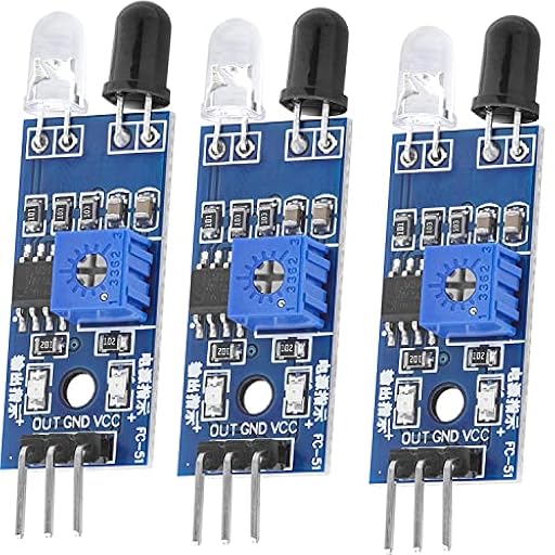 AZDelivery 3 x IR Infrarrojos Módulo para Colisiones y Obstáculos Detección Sensor de Distancia Compatible con Arduino y Raspberry Pi con E-Book Incluido! | Ya disponible en tu tienda friki favorita! En mundofriki.es!