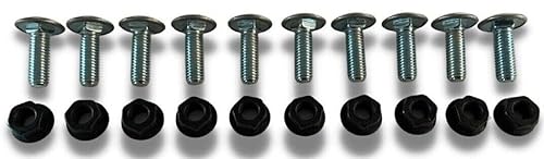 GM Parachoques cromado delantero y trasero | Kit de tornillos y tuercas | Acero inoxidable (M8-0.049 x 0.984 in) métrico | Compatible con: Chevrolet