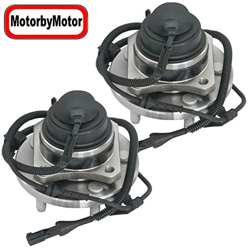 Motorbymotor 513230 Front Heavy Duty Wheel Bearing Assembly With 5 Lugs Fits For Ford Crown Victoria, Mercury Grand Marquis, Lincoln Town Car Wheel Bearing And Hub Assembly (All Models, W/Abs)-2Pk #TOP2