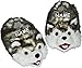 alles-meine.de GmbH Hausschuh / Pantoffel -  Hund Husky  - incl. Name - Größe Gr. 43 - 44 - 45 - 46 - 47 - 48 __ schön warm __ Plüschhausschuh / Tier - Tiere - für Kinder & Erw..