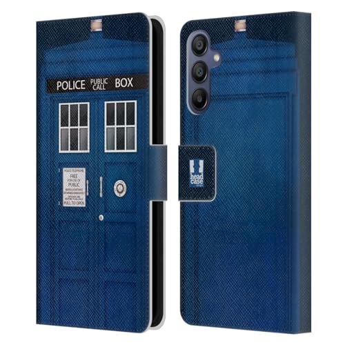 Funda de Cuero Samsung Galaxy A15 Caja de Policía para Viajes a Londres
