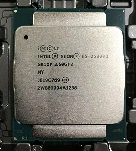 MAO YEYE Intel E5-2680 V3 Processor SR1XP 2.5Ghz 12 Core 30MB Socket LGA 2011-3 Xeon CPU E5 2680 V3 (Refurbished)