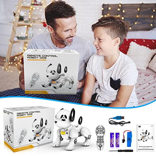 Supireo Y8359 Remote Control Robot Dog Toy, Programmable Smart Interactive Robotic Pets, Rc Stunt Robot Toys Dog Imitates Animals Music Dancing Handstand Push-Up Follow Functions For Kids Boys Girls thumb #6