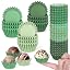 Whaline 600-Pack Mini Sage Green Cupcake Liners – Gradient Green, Disposable, For Weddings, Birthdays, Baby Showers