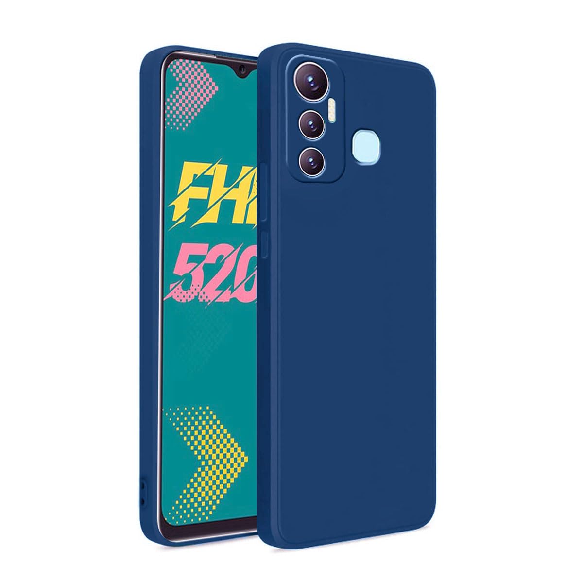 LIRAMARK Silicone Soft Back Cover Case for Infinix Hot 11 (Blue) (B0B3FCKK28) Amazon Price History, Amazon Price Tracker