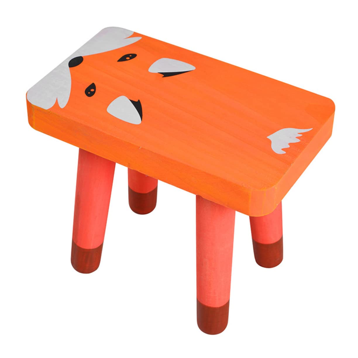 ERINGOGO 1Pc Cartoon Foot Stool for Non Slip Design and Easy to Clean for Home Use and Playrooms Cute Foxes Theme Step Stool