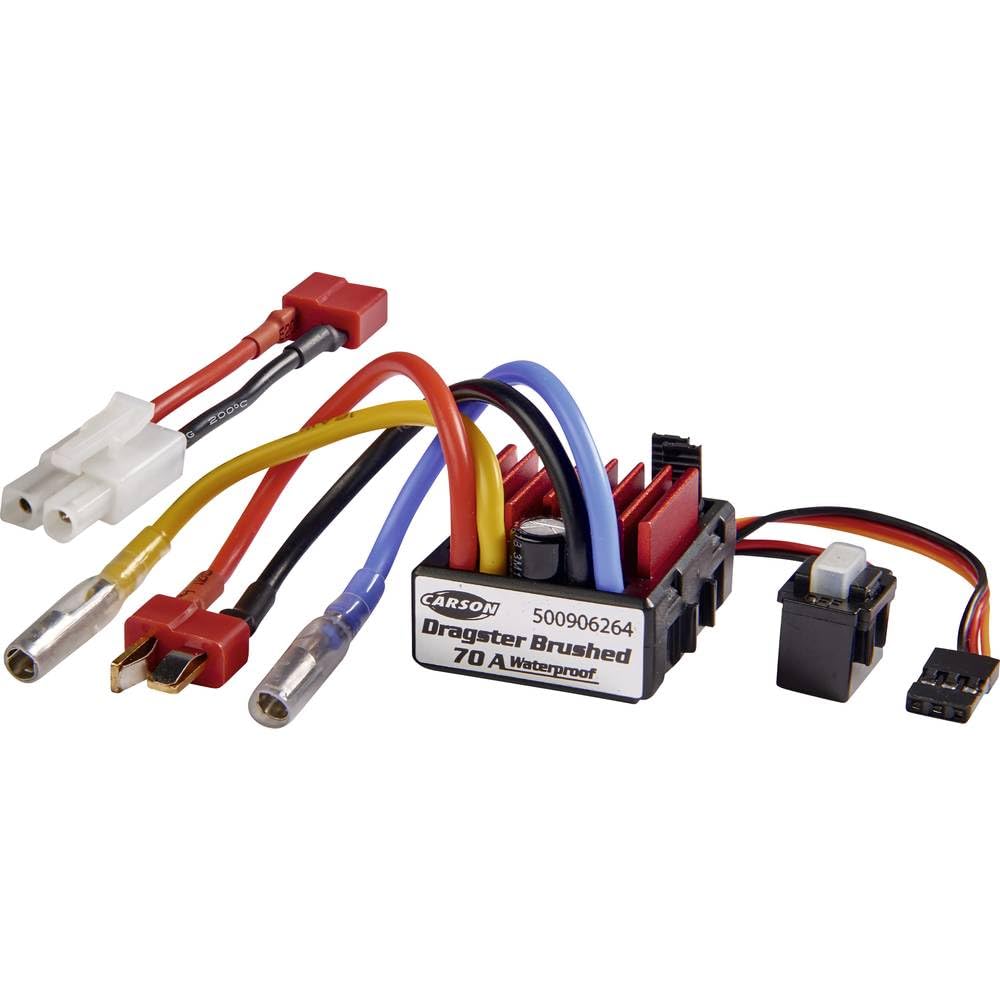 Carson 500906264 Driving Controller Dragster Brushed 70A - Accessories for RC Models, Accessories for Remote Controlled Models, Tuning Part, Replacement Part for RC Vehicles-image-2