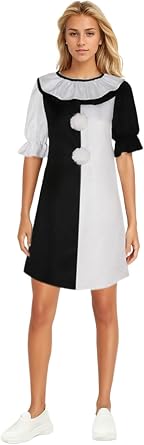 Art The Clown Costume Horror Cosplay Women Dress Terrifier Costume | Adult Cosplay Scary Set Halloween Horror Costumes Carnival Party Props