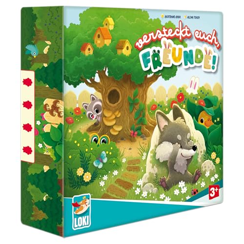 LOKI, Versteckt euch, Freunde!, Kinderspiel, Fantastisches Versteckspiel im Park, Fördert räumliches Vorstellungsvermögen und Feinmotorik, Für 2–6 Spieler ab 3 Jahren