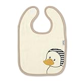 Lieferumfang: 1 Sterntaler Klettlätzchen Edda, Größe: 26x38x0,5cm, Material: 100% Baumwolle, Farbe: Creme (Ecru)