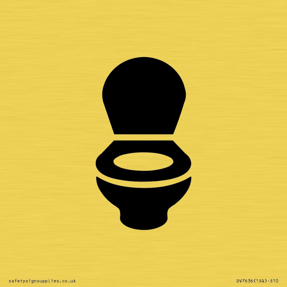 WC Toilet Sign - 100x100mm - S10