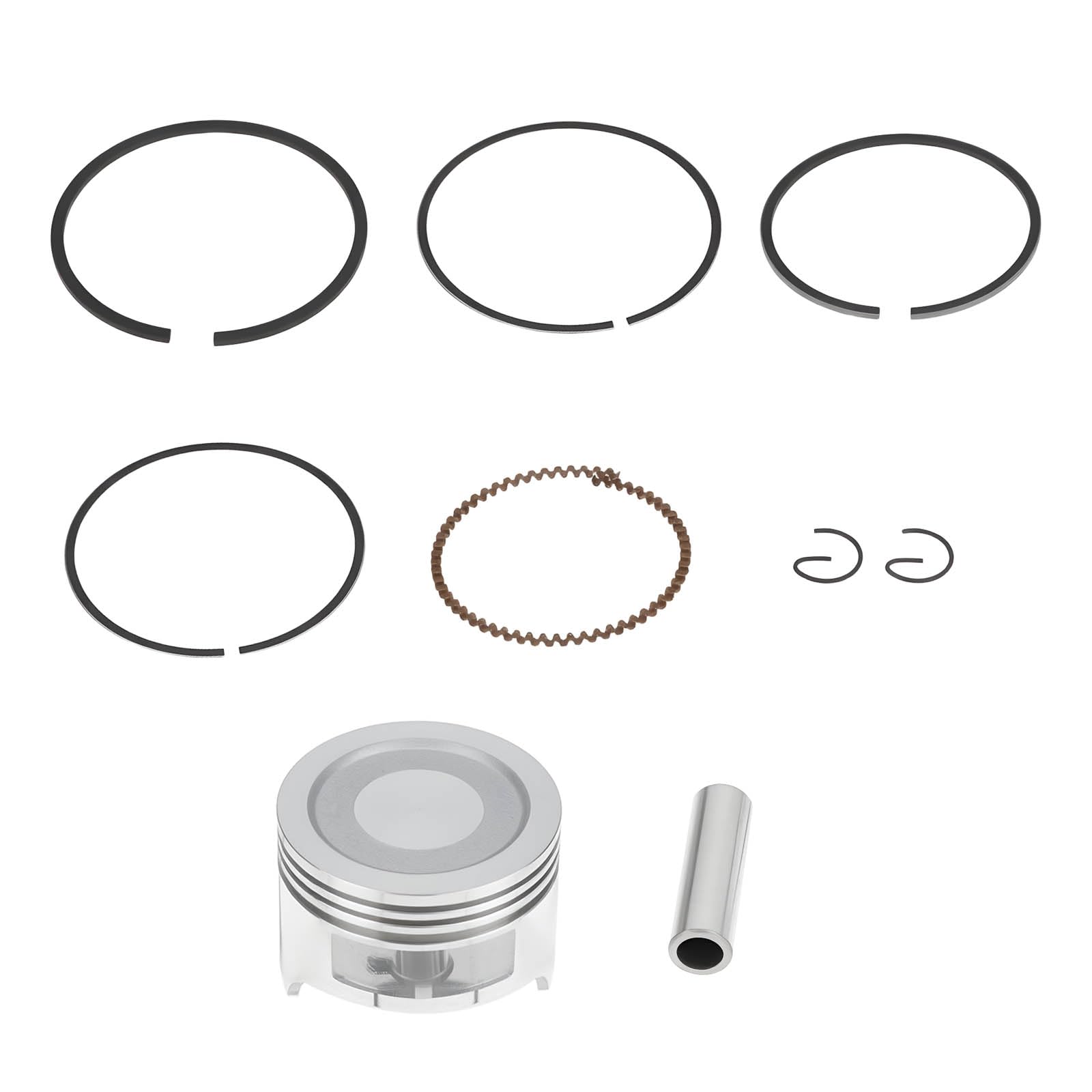 Ecsing Silver 60 Mm Engine Piston Ring Kit Compatible With Honda Gx120 Replace Oem 13101-Zh7-000